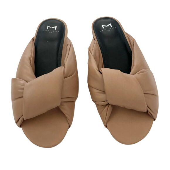Marc Fisher Ogalia Slide Sandal 10 Tan NEW - Picture 3 of 9